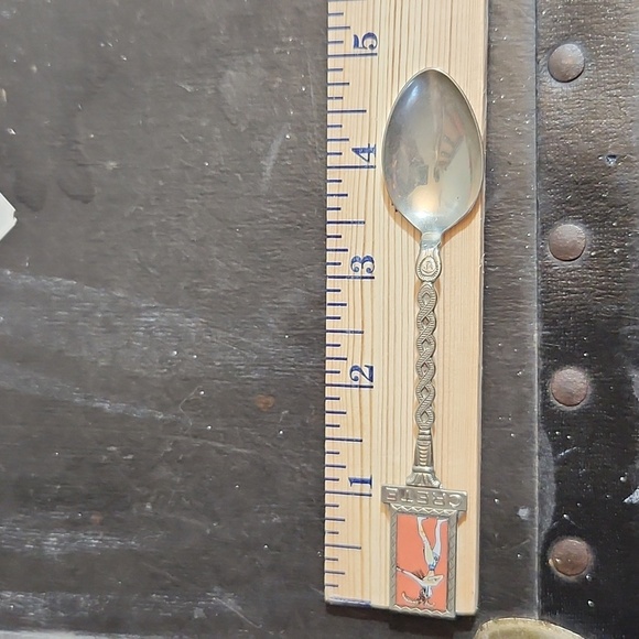 CRETE Greece Souvenir Silver Colored Spoon - Picture 9 of 9